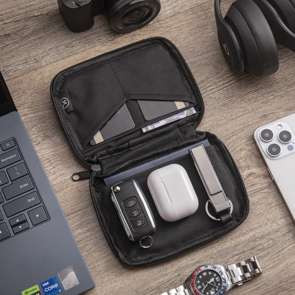 Passport Pouch Travel Wallet with RFID Blocking Premium Document Organizer Case for Men Women Holds Passports, Cards, Tickets