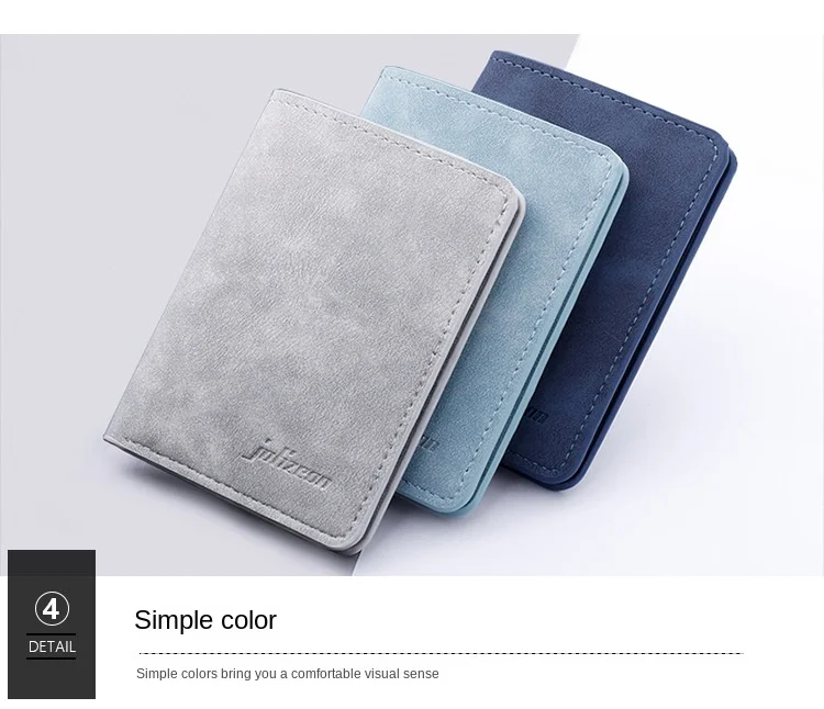 Men/Women Fashion Wallet ID/credit Card Holder Wallet for Men Multi-Card BagHolder Two Fold Small Wallet Black/gray Coin Purse