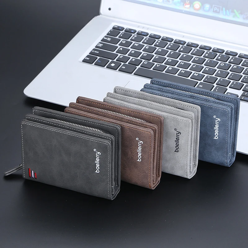 Business Wallets for Men Card Holder Purses PU Leather Short Handbags and Wallet with Zip Coin Pocket Cardholder Business Wallets for Men Card Holder Purses PU Leather Short Handbags and Wallet with Zip Coin Pocket Cardholder