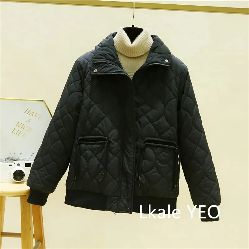 Ladies Winter Parka 2025 Korean Version Stand Collar Women's Warm Down Cotton Jacket Loose Fashion Comfortable Female Jacket