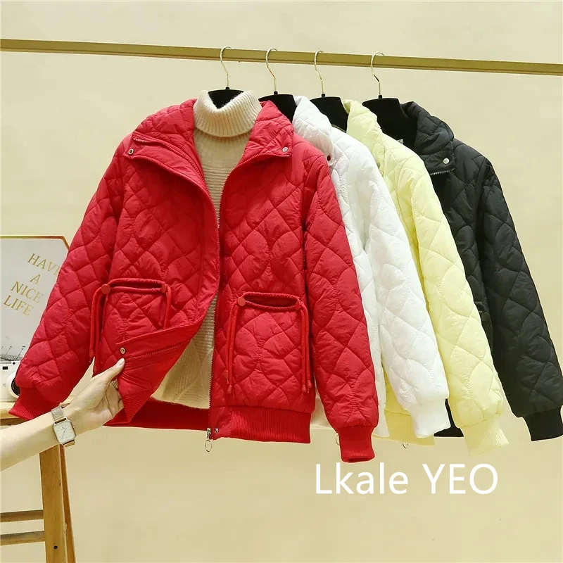 Ladies Winter Parka 2025 Korean Version Stand Collar Women's Warm Down Cotton Jacket Loose Fashion Comfortable Female Jacket