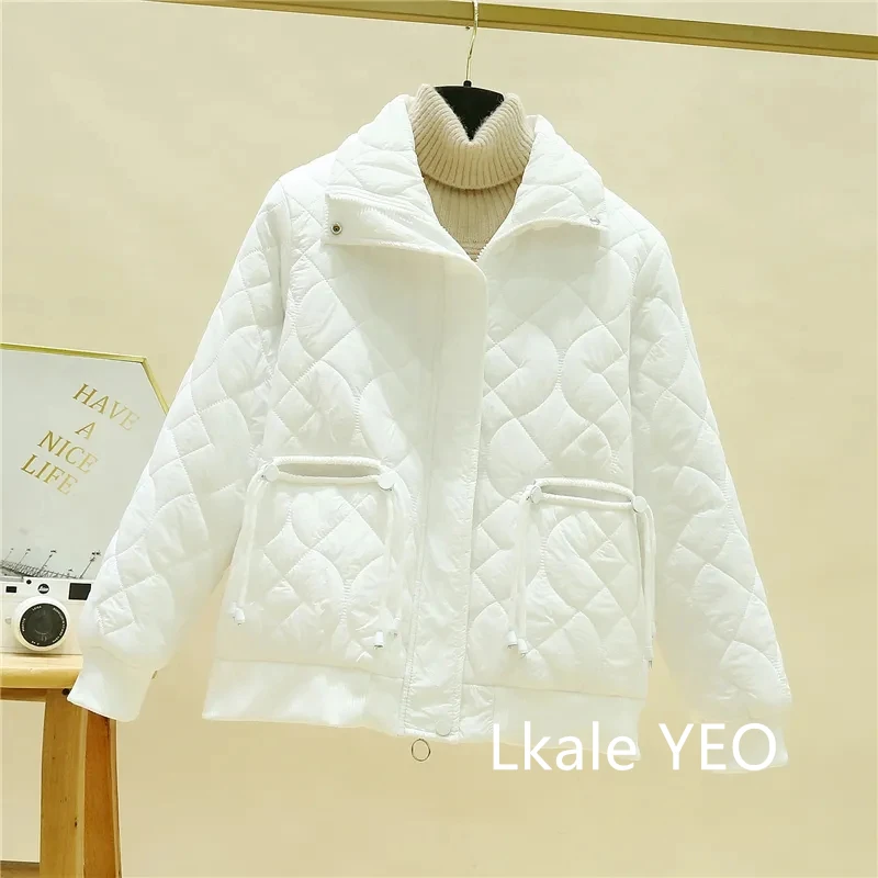 Ladies Winter Parka 2025 Korean Version Stand Collar Women's Warm Down Cotton Jacket Loose Fashion Comfortable Female Jacket