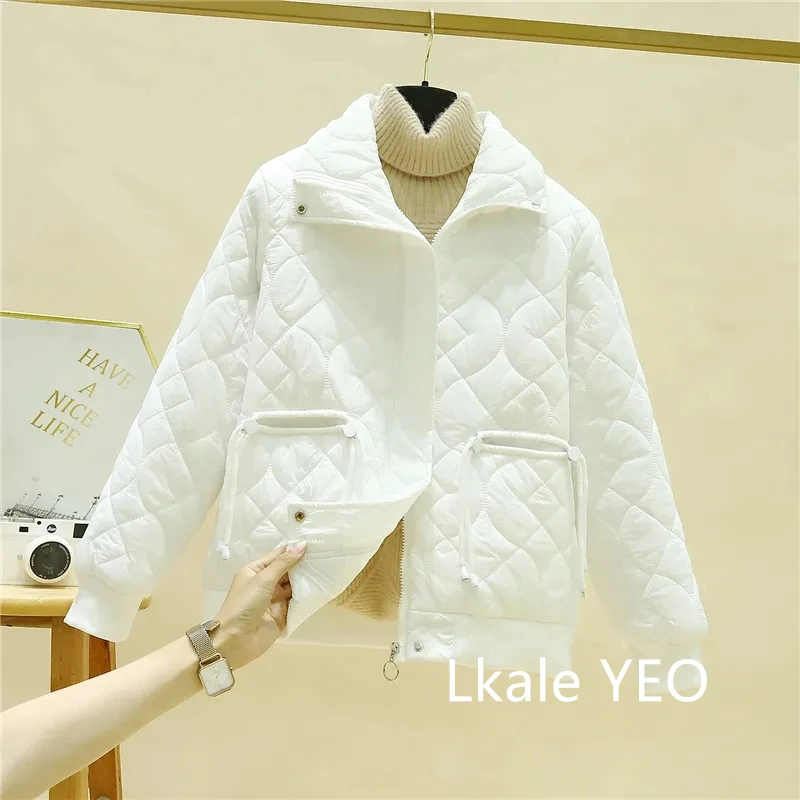 Ladies Winter Parka 2025 Korean Version Stand Collar Women's Warm Down Cotton Jacket Loose Fashion Comfortable Female Jacket