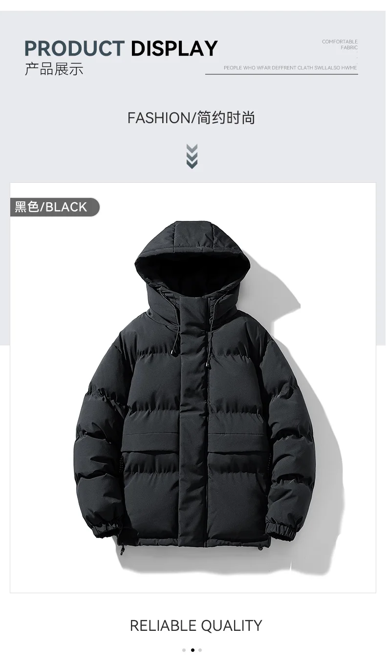 Autumn Hooded Casual Brand Windproof Outwear Hat Parkas New Winter Jacket Male Men Warm Waterproof Parkas Jacket Coat Mens