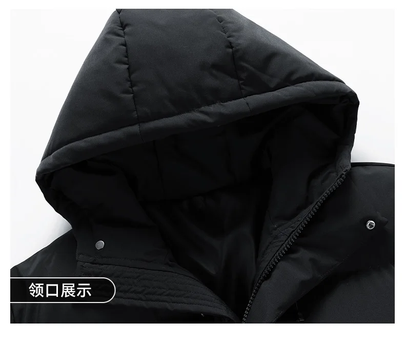 Autumn Hooded Casual Brand Windproof Outwear Hat Parkas New Winter Jacket Male Men Warm Waterproof Parkas Jacket Coat Mens