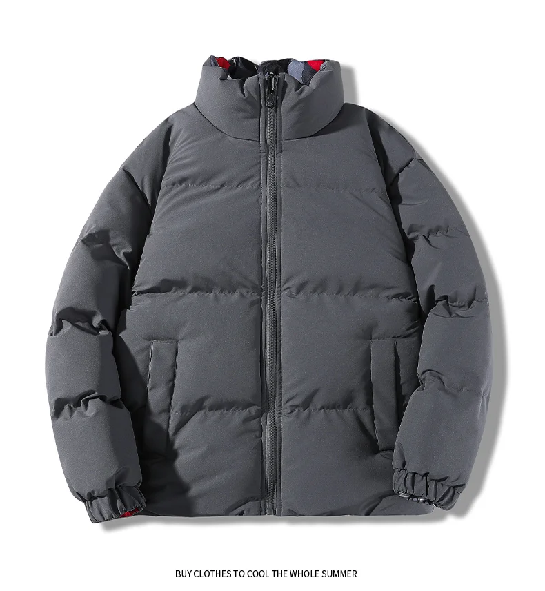 Double-sided Fashion Jackets Men's Winter Casual Camouflage Thickened Warm Parka plus size Windproof Bread Filled Cotton Jacket