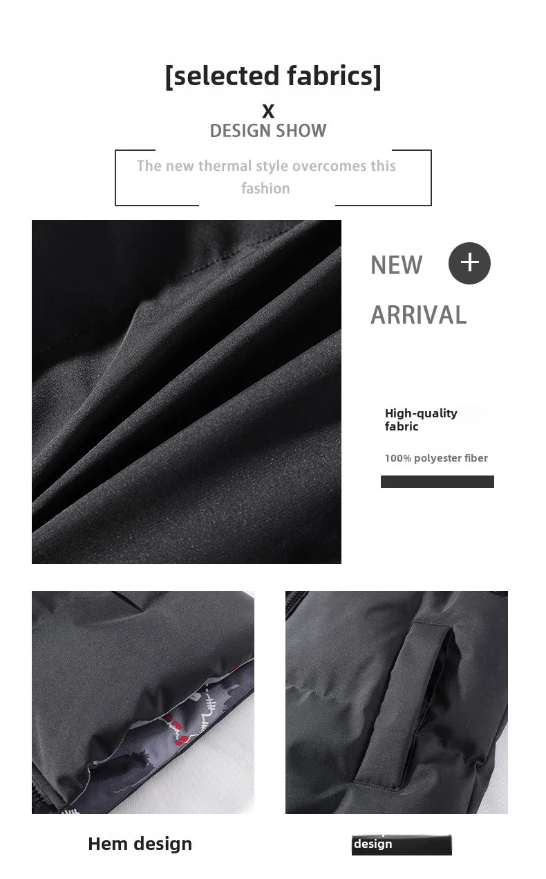 Double-sided Fashion Jackets Men's Winter Casual Camouflage Thickened Warm Parka plus size Windproof Bread Filled Cotton Jacket