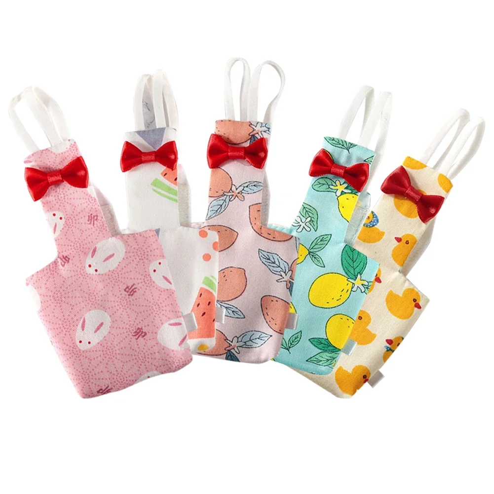 Adorable Bird Outfit Parrot Diaper Washable Birds Flight Suit Cute Colorful Fruit Multi-size Clothing for Universal birds