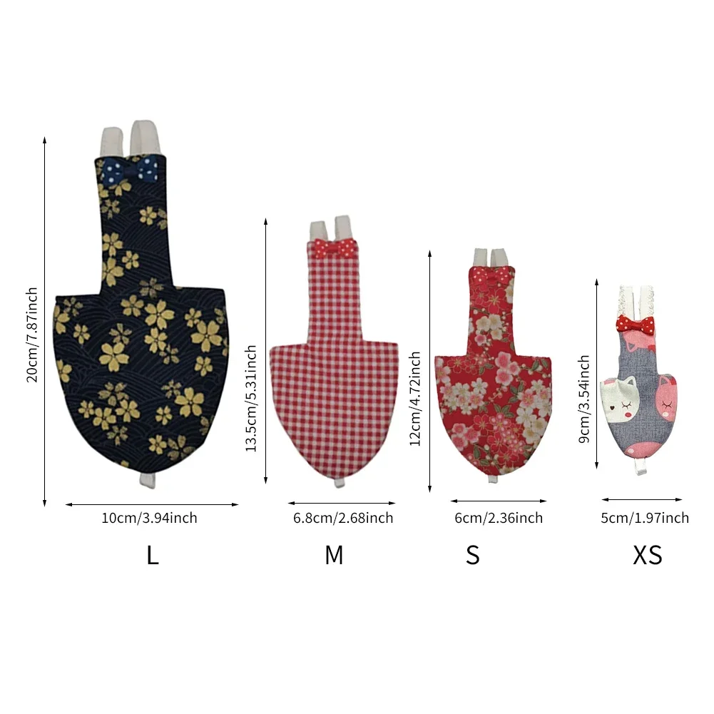 Pet Bird Clothing Japanese Style Parrot Outdoor Diaper Pigeon Myna Flying Suit Washable Pet Bird Nappy Bird Grooming Accessories