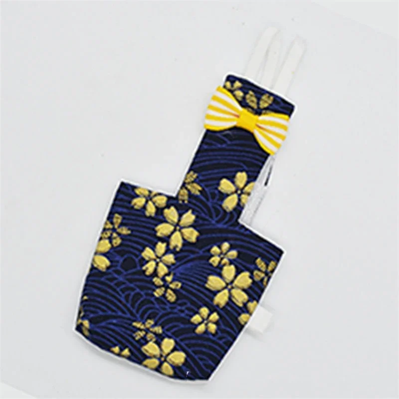 Parrot Diaper with Bowtie Cute Colorful Fruit Floral Cockatiel Pigeons Small Medium Large Pet Birds Flight Suit Clothes Washable