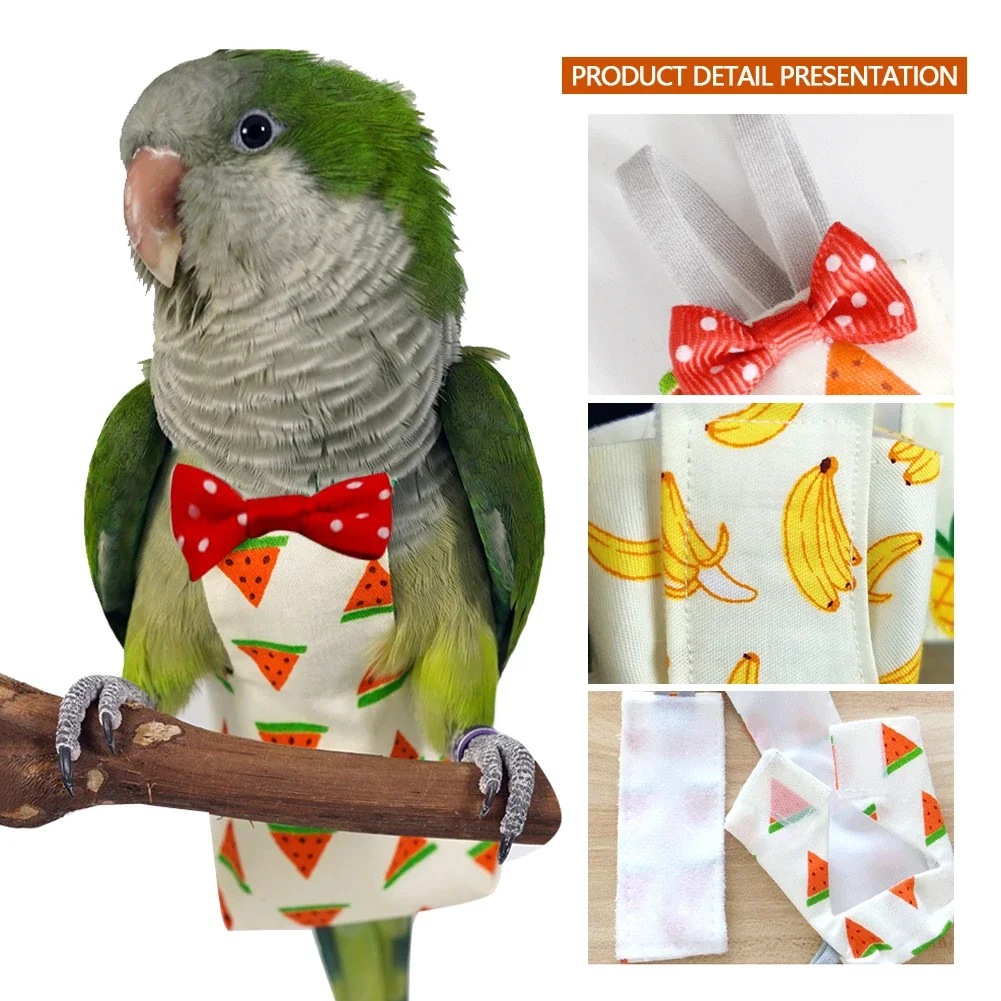 Parrot Diaper Flight Suit Diaper Clothes Parrot Parakeet Pigeon Medium Large Pet Bird