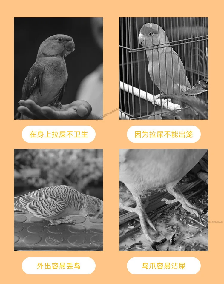 Bird Cleaning Supplies Parrot Diaper Flight Suit Nappy Clothes Parakeet Cockatiels Pigeons Medium Large Bird Pet Accessories