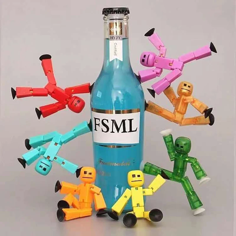 1/2/3Pcs Set Sucker Sticky Robot Photography Animation Studio Sucker Children's Toy Birthday Gift Kids Robot Action Figures Toys