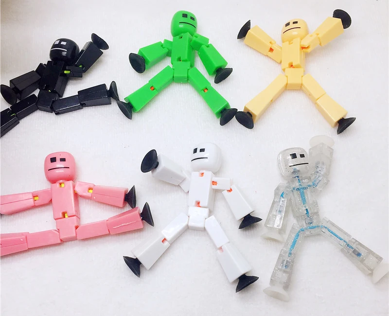 1/2/3Pcs Set Sucker Sticky Robot Photography Animation Studio Sucker Children's Toy Birthday Gift Kids Robot Action Figures Toys