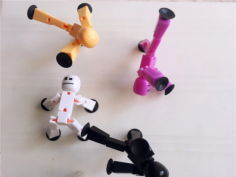 1/2/3Pcs Set Sucker Sticky Robot Photography Animation Studio Sucker Children's Toy Birthday Gift Kids Robot Action Figures Toys