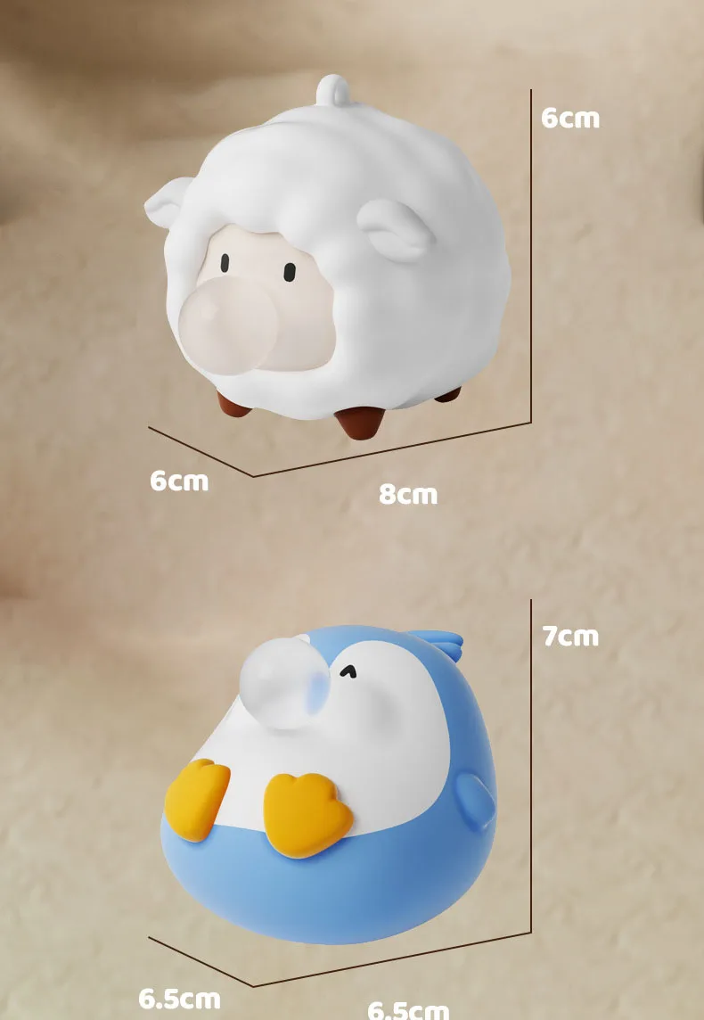 Cute Animal Spitting Bubbles Squish Squeeze Toy Anxiety Stress Relief Sensory Antistress Toys For Adults Birthday Christmas Gift