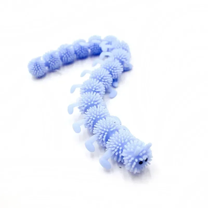 1pc Caterpillars Sensory Toy Stress Relief Stretchy String Worm Pops Fidget Therapy Anti Anxiety Fidget for Teenagers Adults