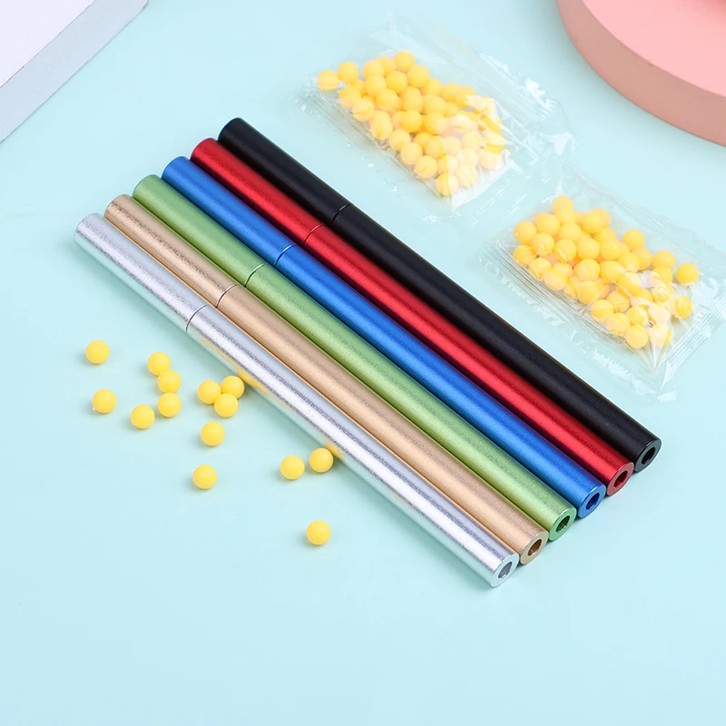 Small Ball Shooter Small Ball Shooter Crackling Tube Ball Shooter Outdoor Leisure Toys and Funny Tricks to Improve Parent-Child