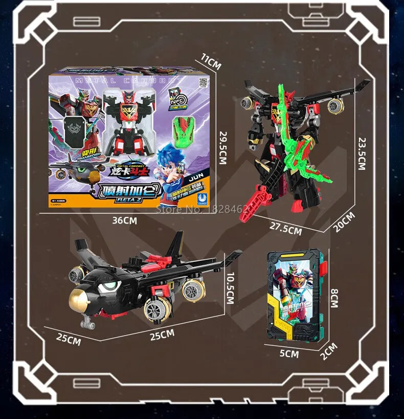 New Metal Cardbot Transforming Robot to Car Action Figures BLUE COP with Card Transformation Car Toys for Child Gift