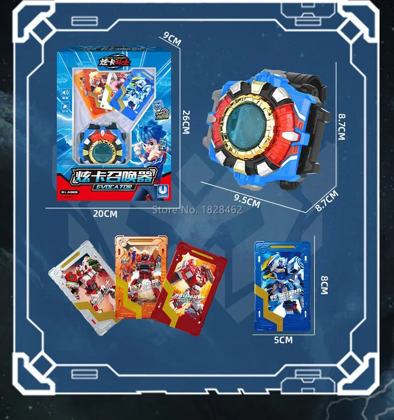 New Metal Cardbot Transforming Robot to Car Action Figures BLUE COP with Card Transformation Car Toys for Child Gift