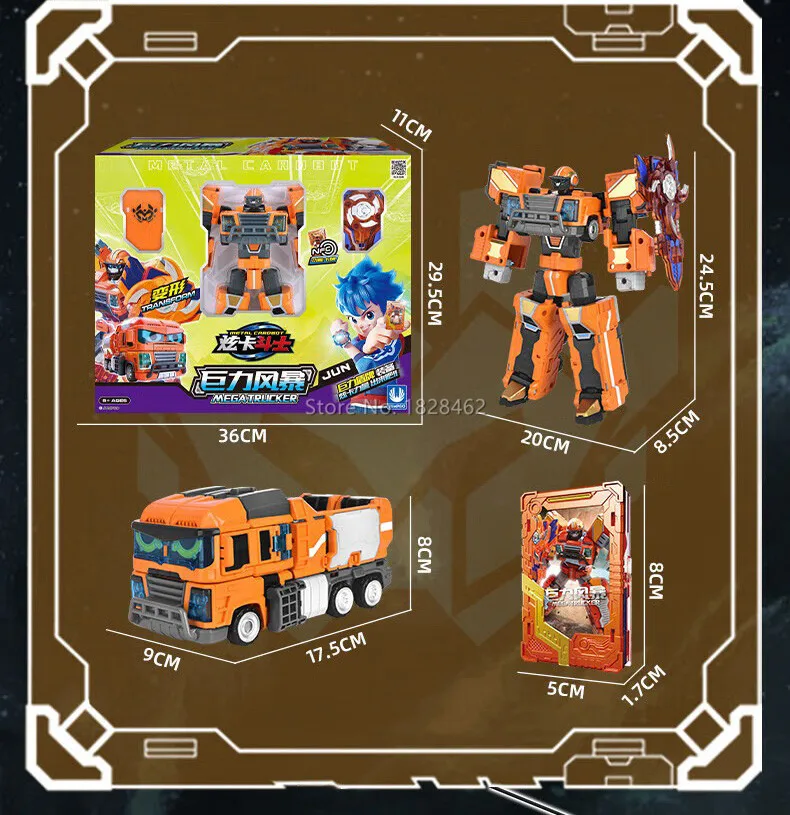 New Metal Cardbot Transforming Robot to Car Action Figures BLUE COP with Card Transformation Car Toys for Child Gift