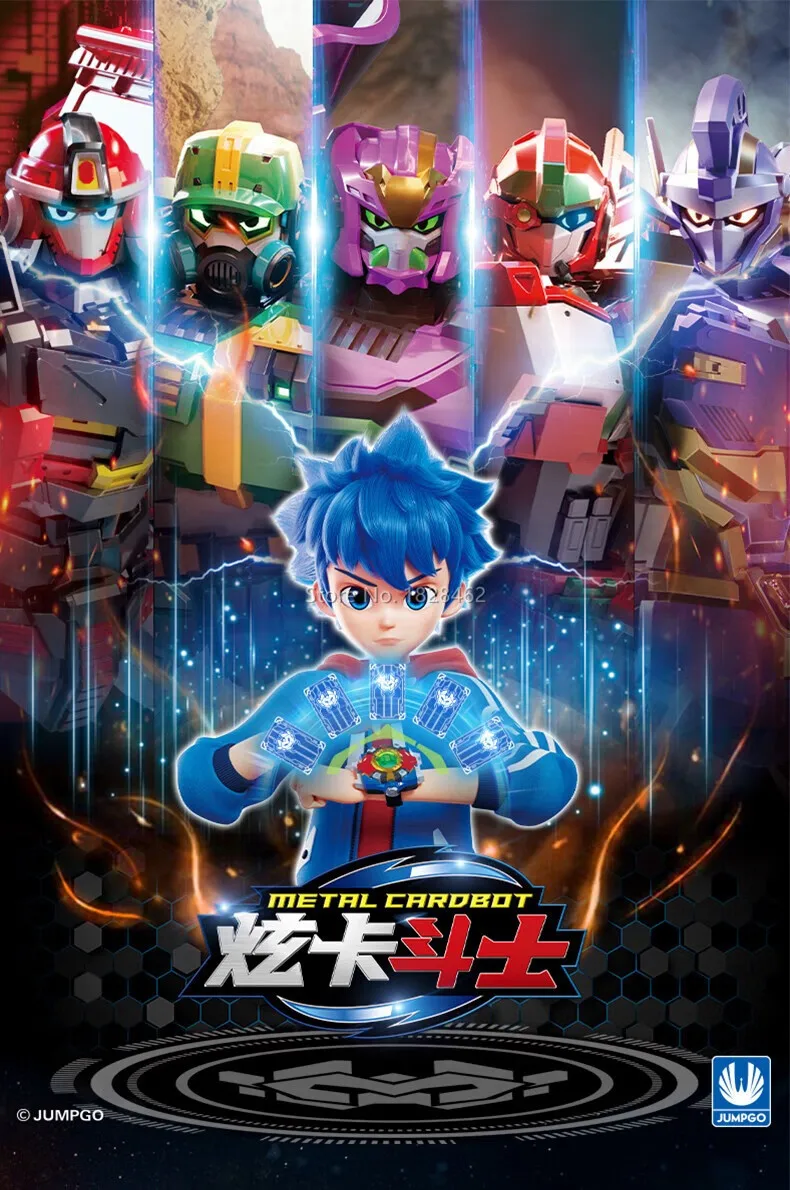 New Metal Cardbot Transforming Robot to Car Action Figures BLUE COP with Card Transformation Car Toys for Child Gift