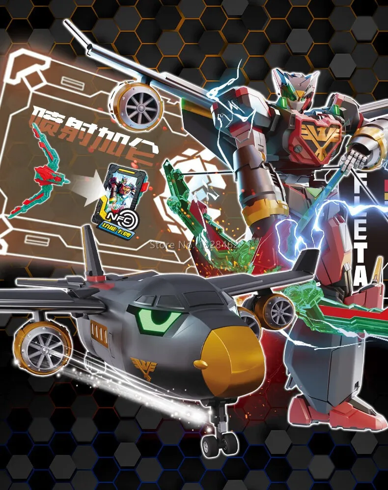 New Metal Cardbot Transforming Robot to Car Action Figures BLUE COP with Card Transformation Car Toys for Child Gift