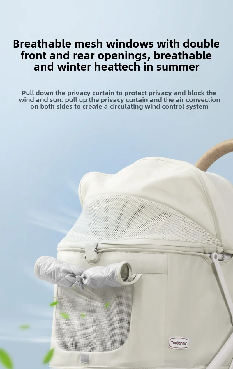 Outdoor Puppy Stroller Cat Dog Travel Breathable Pet Stroller Lightweight Convenient Folding Small Medium Pet Stroller Products