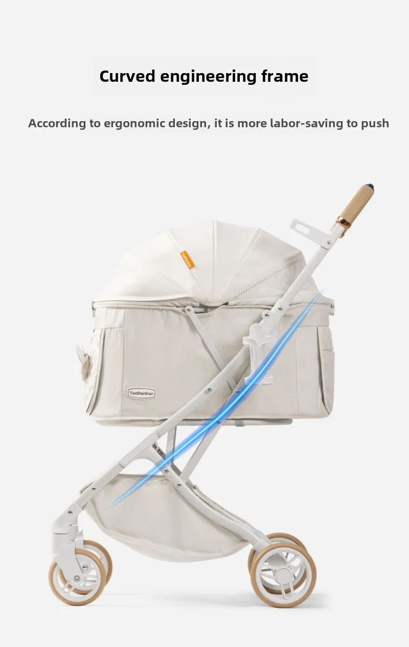 Outdoor Puppy Stroller Cat Dog Travel Breathable Pet Stroller Lightweight Convenient Folding Small Medium Pet Stroller Products