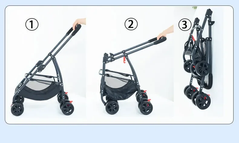 Pet Car Strollers Lightweight Foldable Specifically Designed for Walking Dogs Infants Medium-sized Small Dogs Cats Outdoor
