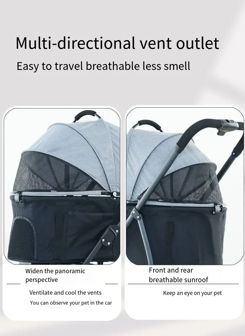 Pet Car Strollers Lightweight Foldable Specifically Designed for Walking Dogs Infants Medium-sized Small Dogs Cats Outdoor