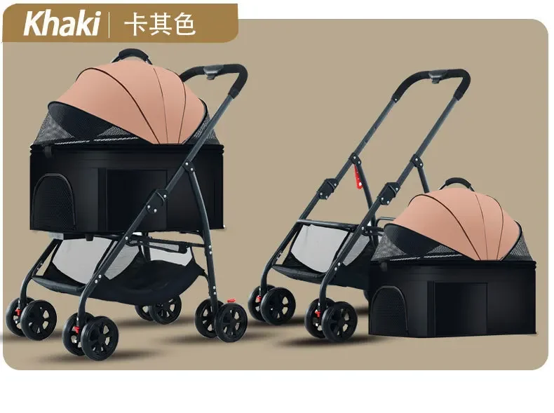 Pet Car Strollers Lightweight Foldable Specifically Designed for Walking Dogs Infants Medium-sized Small Dogs Cats Outdoor