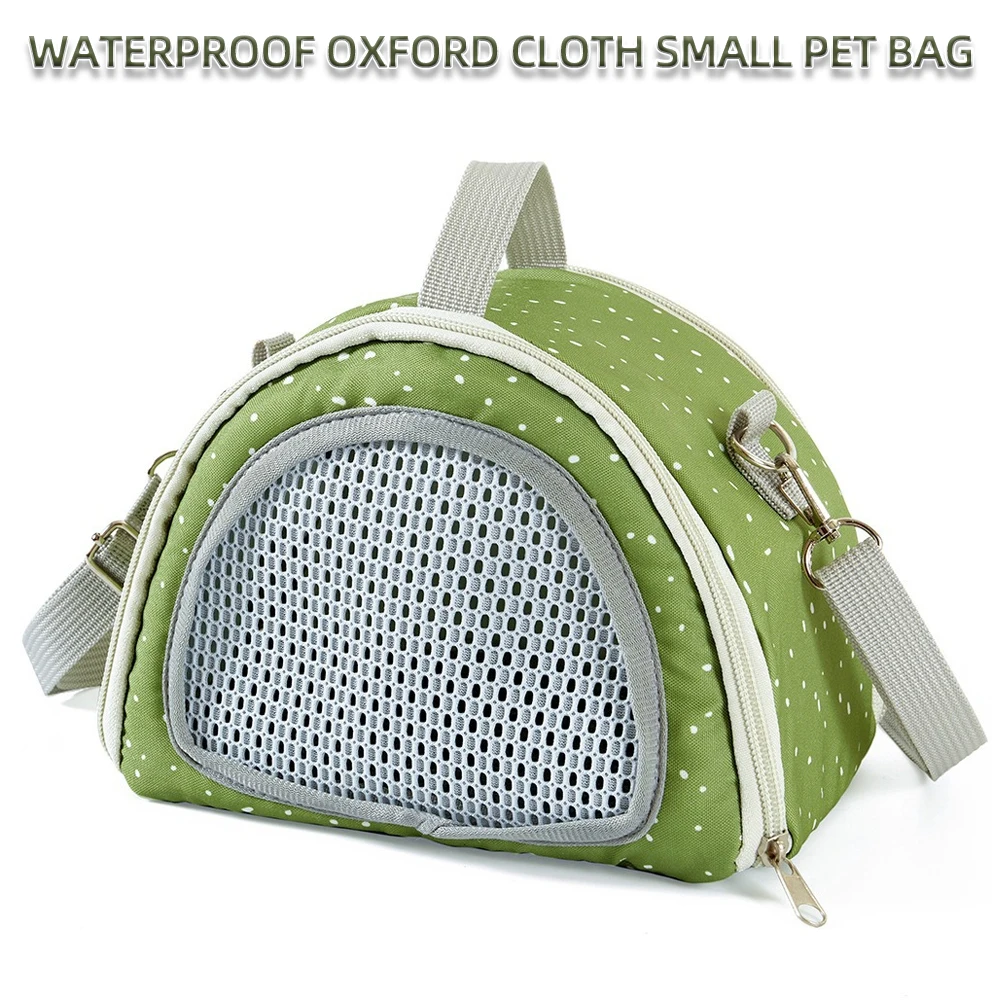 Waterproof Oxford Cloth Small Pet Carrier for Lizard Hamster Guinea Pig Rabbit Comfortable Travel Tote Prevents Escape Bags