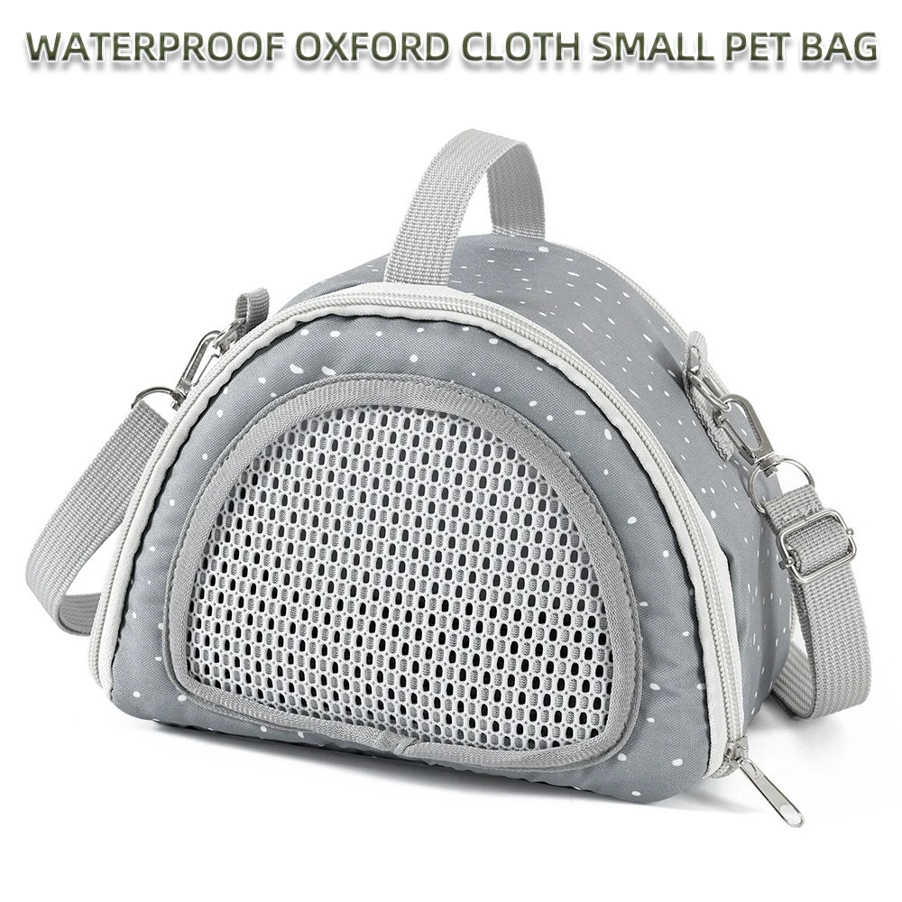 Waterproof Oxford Cloth Small Pet Carrier for Lizard Hamster Guinea Pig Rabbit Comfortable Travel Tote Prevents Escape Bags