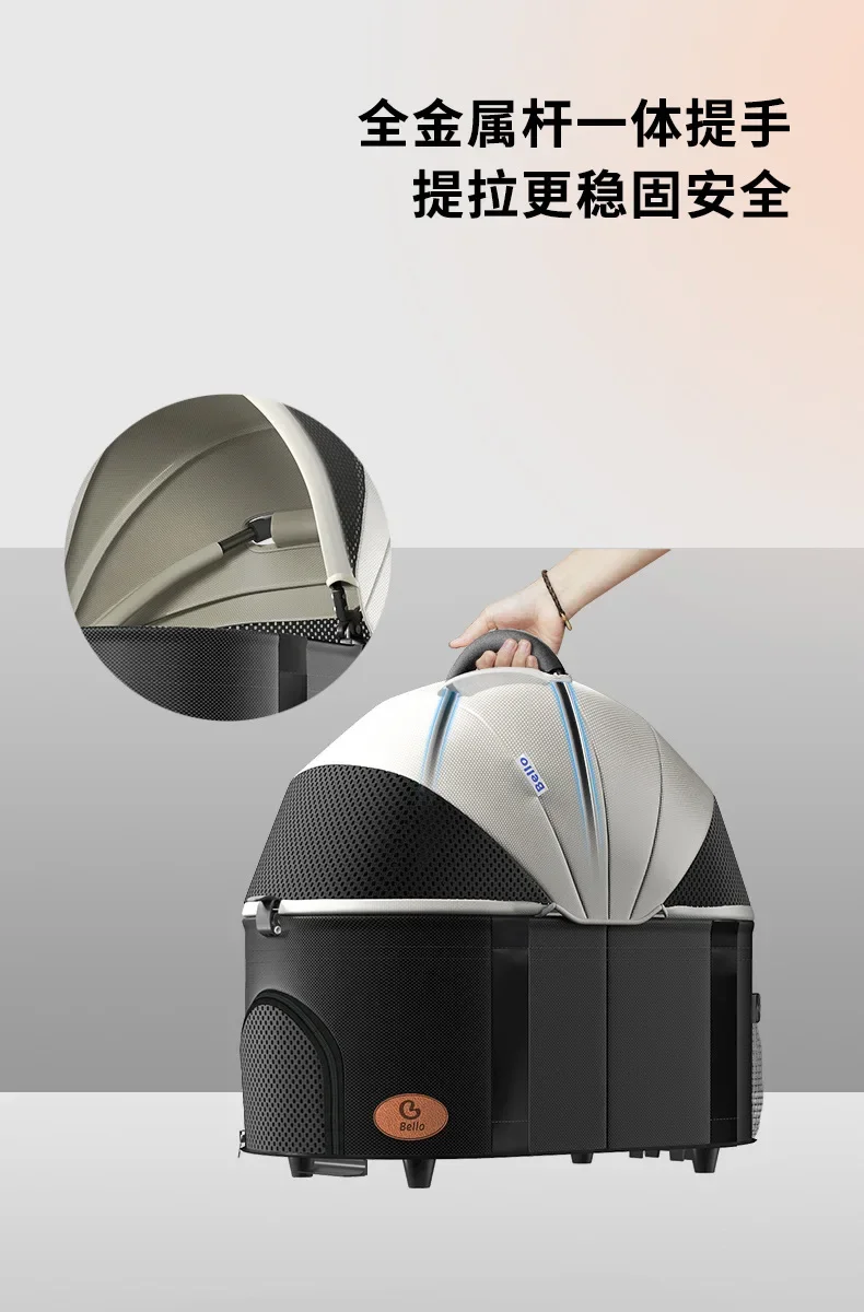 Pet Cart Lightweight Folding Cat Cart Dog Out Stroller Cat Stroller Dog Trolley Pet Products