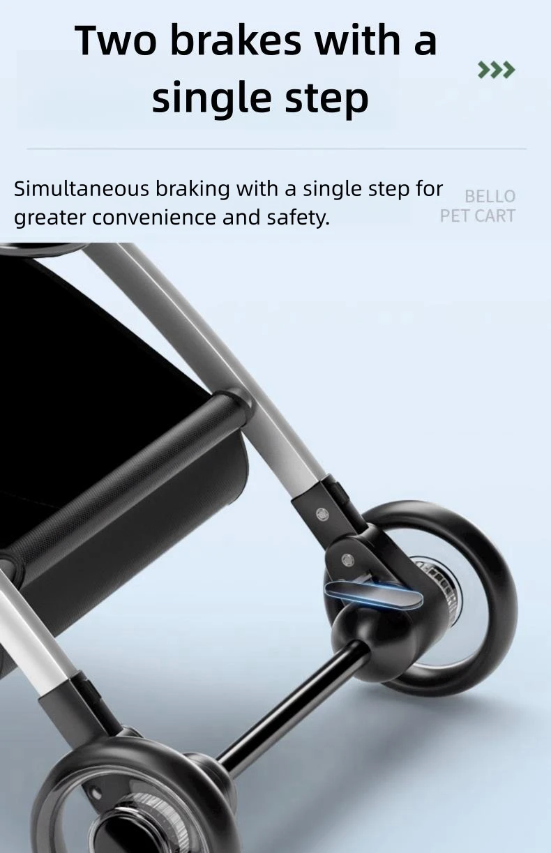 Small Medium Pet Stroller Lightweight Foldable Dog Cat Carrier with Shock Absorption Aluminum Alloy Frame Коляска Для Собак