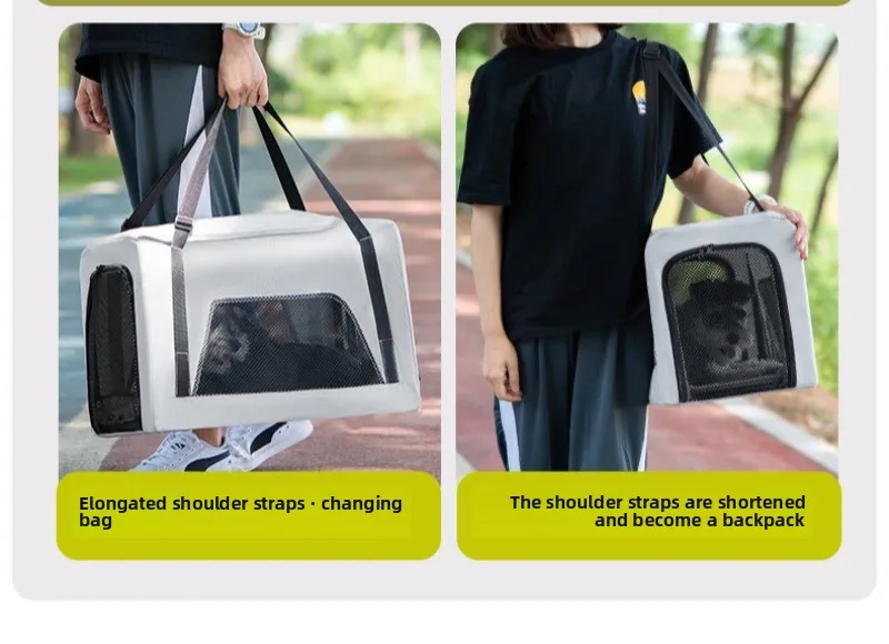 Small Pet Stroller Portable Folding Travel Outdoor Vehicle for Dogs Cats Carriers Multifunctional Pet Products Accessories