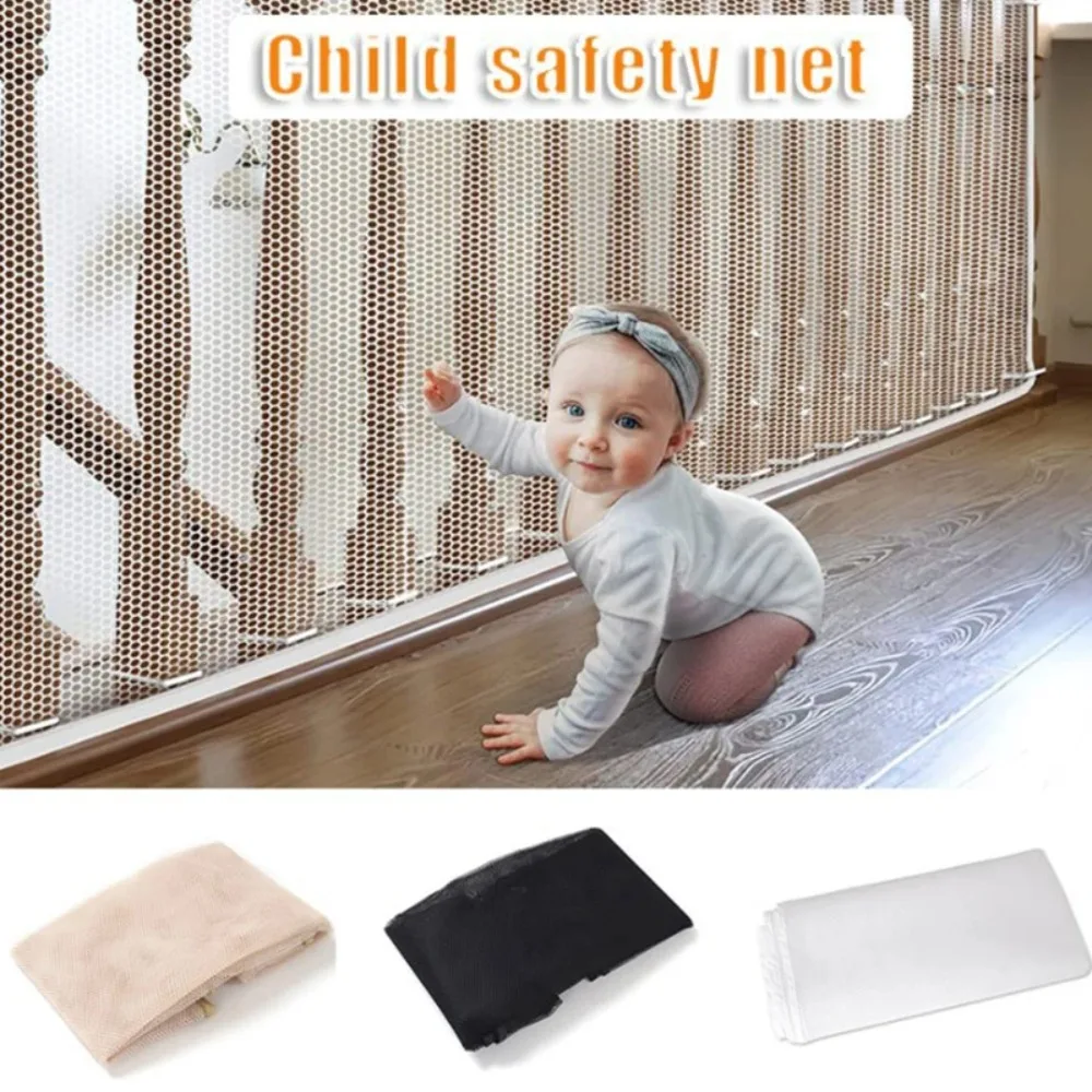 2M/3M Children Safety Protective Net Durable Fine Mesh Kids Stairs Safety Net Multipurpose Cat Pet Safe Fence Net