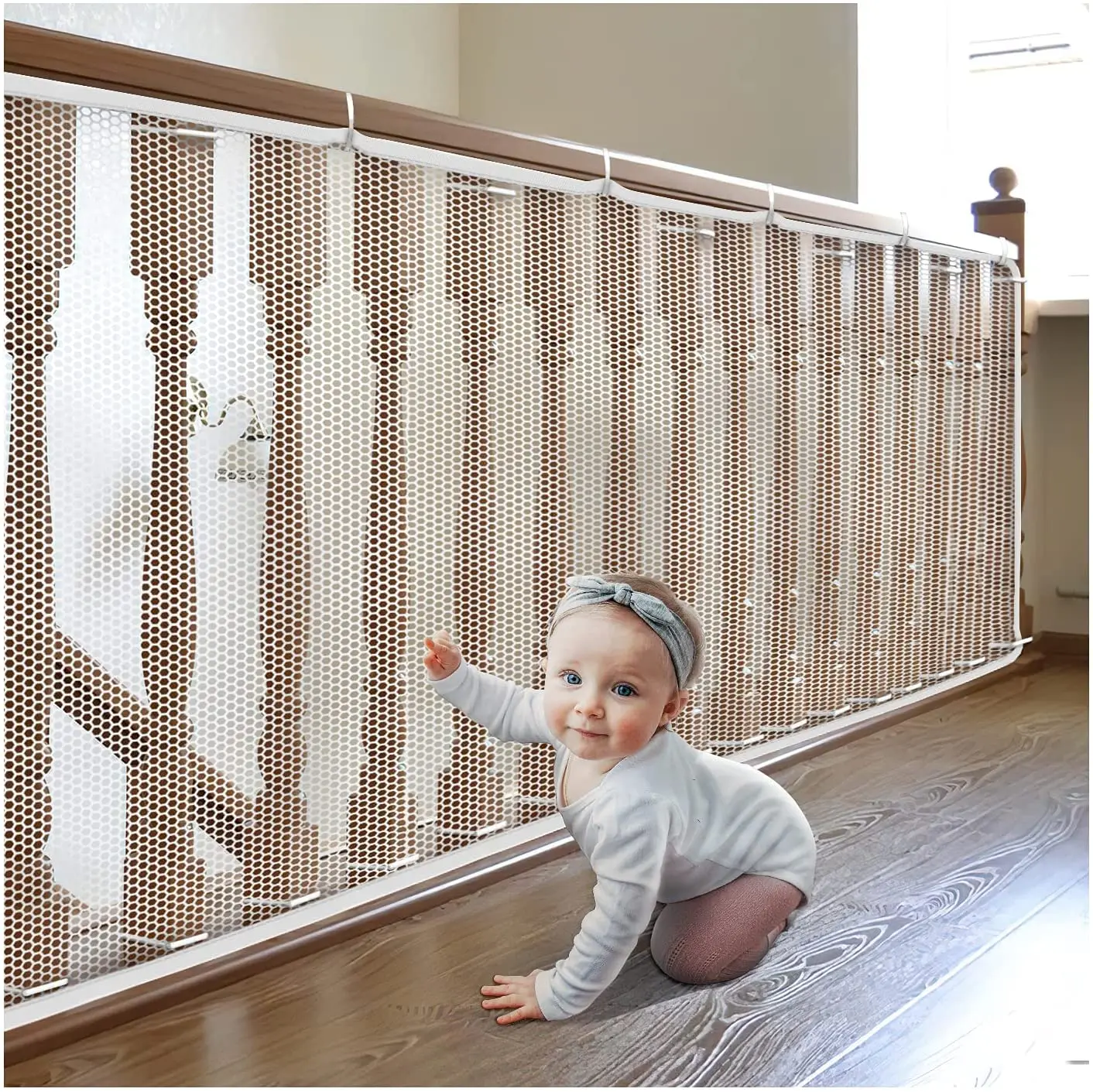 300x77cm Children Safety Netting Durable Kids Stairs Safety Net Home Balcony Window Staircase Protection Cat Pet Safe Fence Net