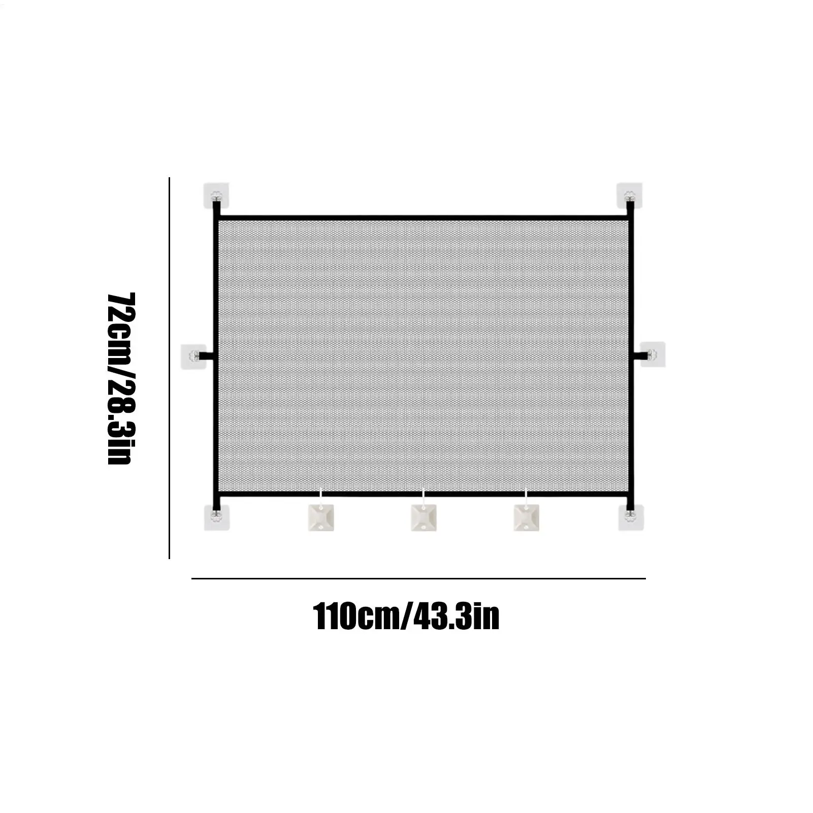 Folding Pet Gate Safety Stairs Animals Mesh Fence Retractable Mesh Gate Doors Childproofing  For Kitten Bunny Toddler