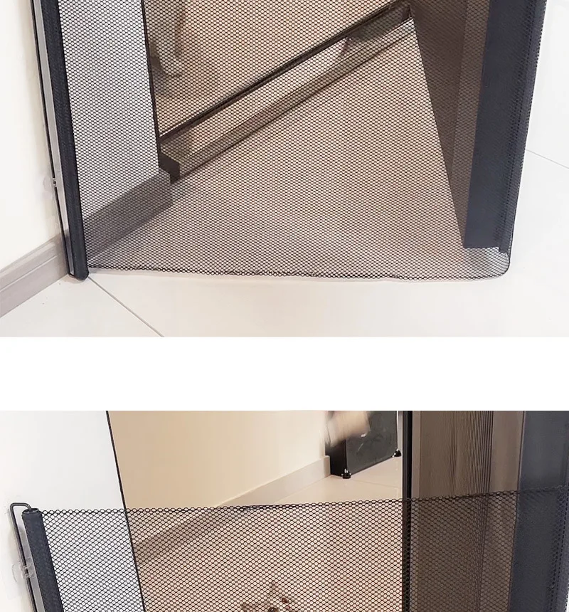 Automatic Retractable Pet Gate Fence Dog and Cat Fences Indoor Stair Walkway Isolation Net Security Fence Pet Products