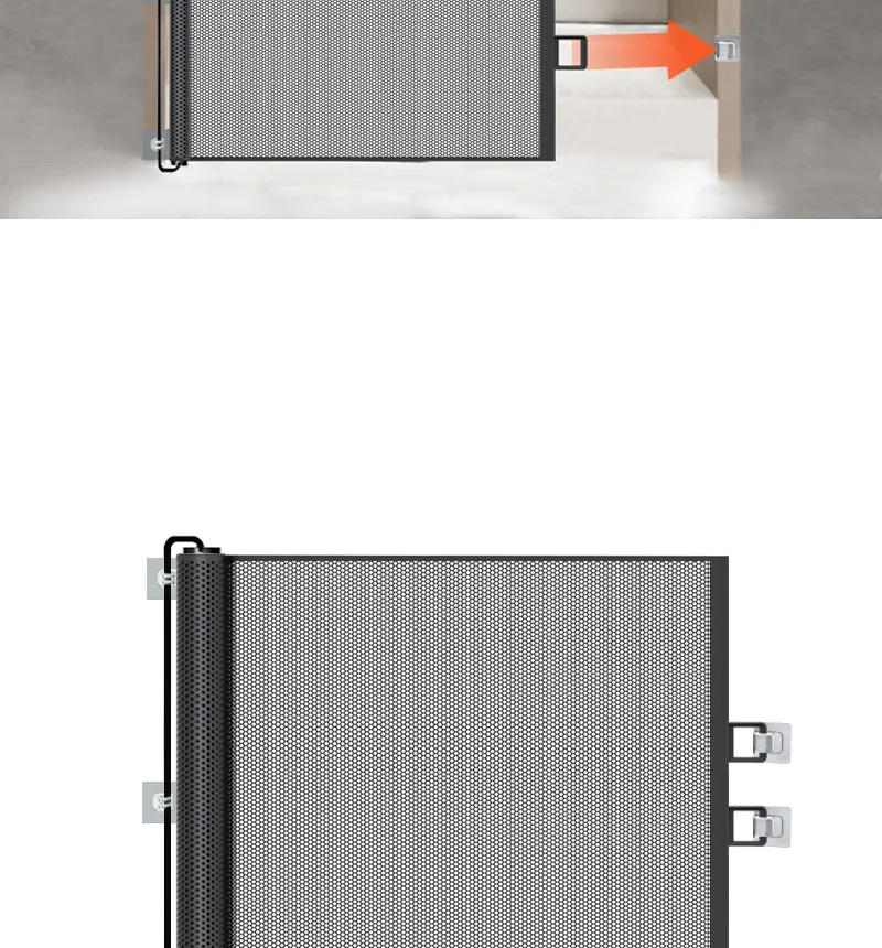 Automatic Retractable Pet Gate Fence Dog and Cat Fences Indoor Stair Walkway Isolation Net Security Fence Pet Products