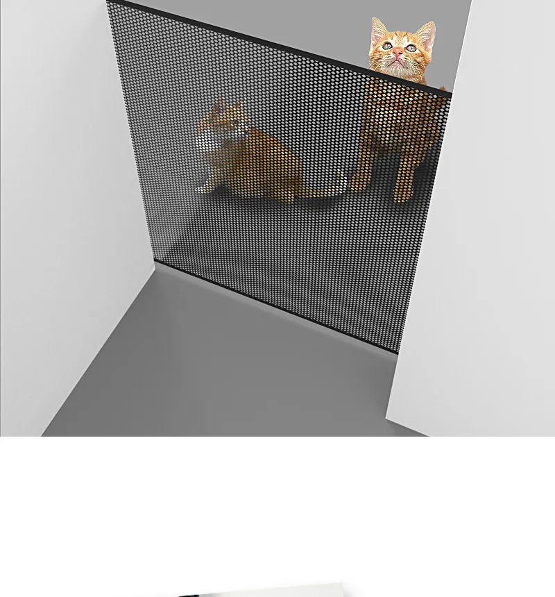 Automatic Retractable Pet Gate Fence Dog and Cat Fences Indoor Stair Walkway Isolation Net Security Fence Pet Products