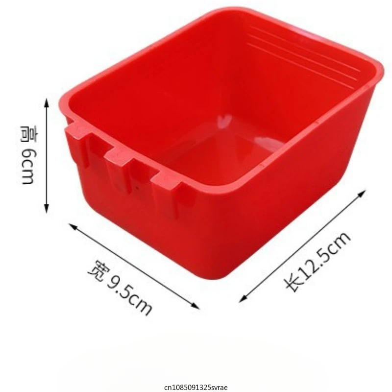 Bird Cage Feeder Cups Plastic Feeding Dish Feed Bowls with Hooks for Parrot Water Drinker for Pigeon Quail Duck Dringking Bowls