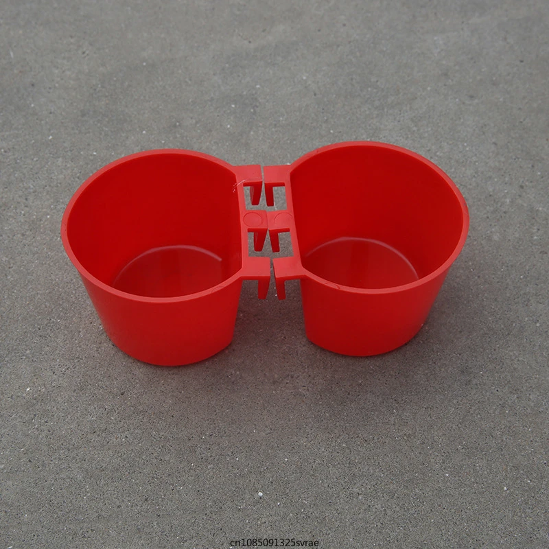 Bird Cage Feeder Cups Plastic Feeding Dish Feed Bowls with Hooks for Parrot Water Drinker for Pigeon Quail Duck Dringking Bowls