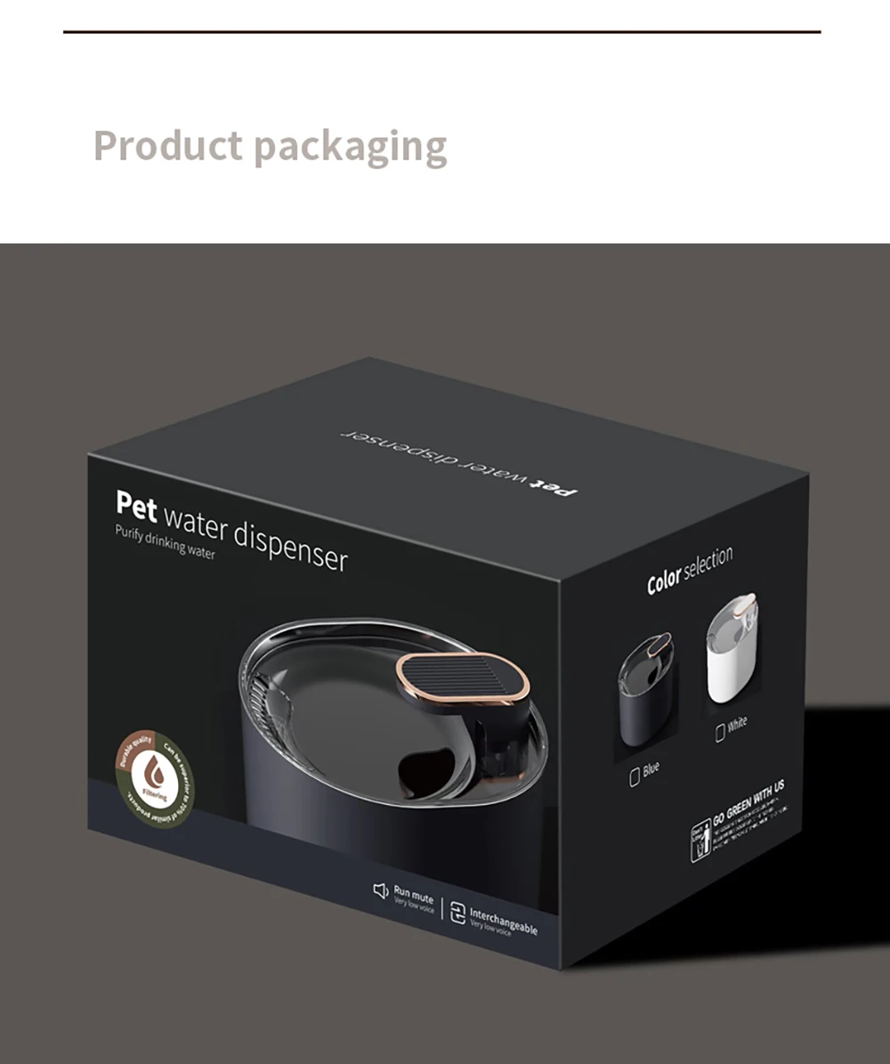 3L Pet Automatic Water Fountain With LED Light Ultra Silent Pet Drinking Water Fountain USB Cats Electric Mute Pet Water Feeder