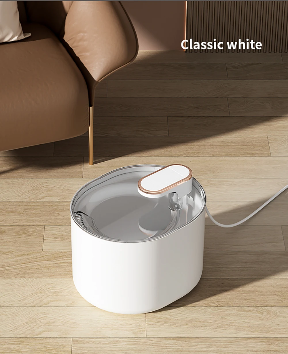 3L Pet Automatic Water Fountain With LED Light Ultra Silent Pet Drinking Water Fountain USB Cats Electric Mute Pet Water Feeder