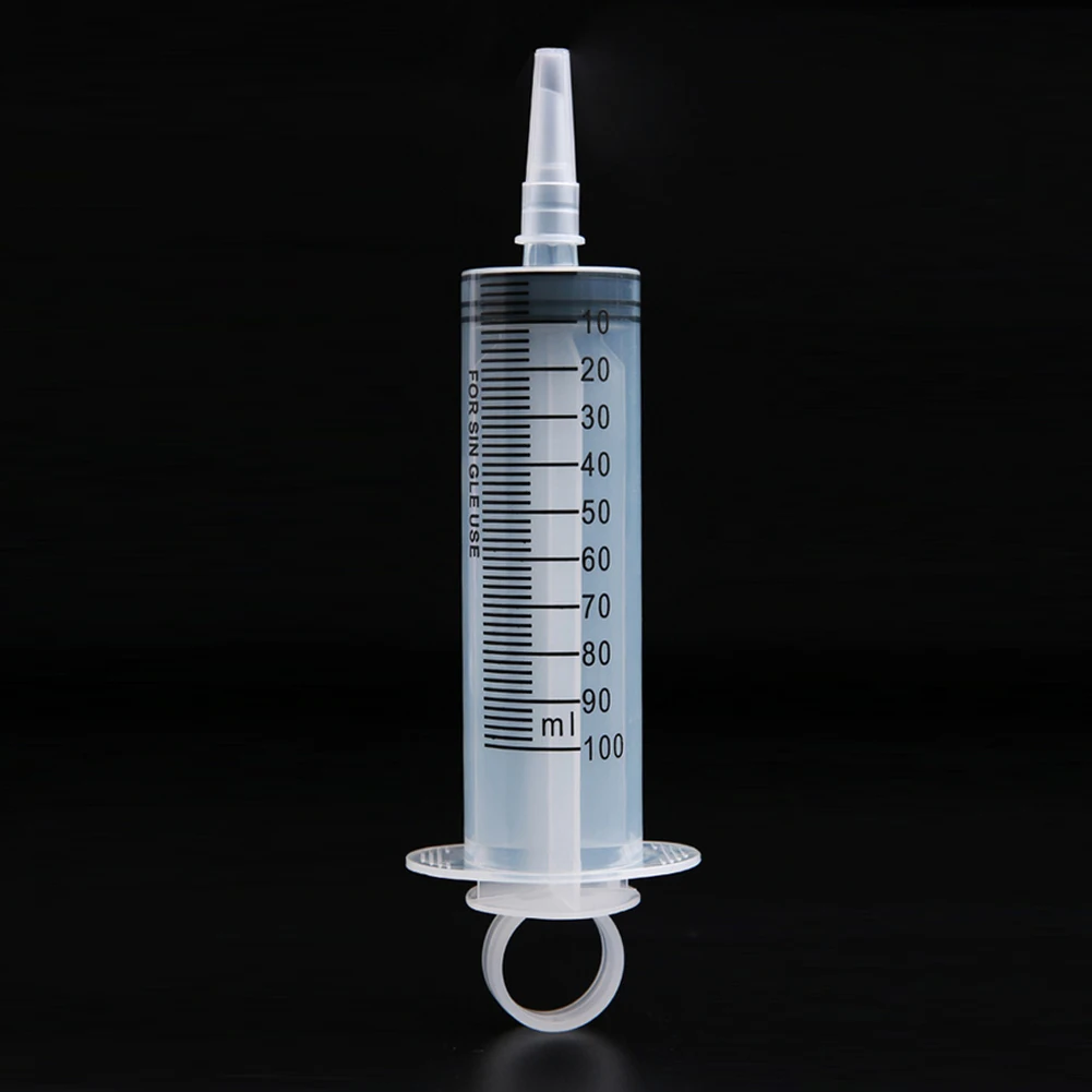 100ml Reusable Plastic Syringe Liquid Nutrient Measuring Tools for Food Feeding Feeding Kit Liquid Food Injection Tool