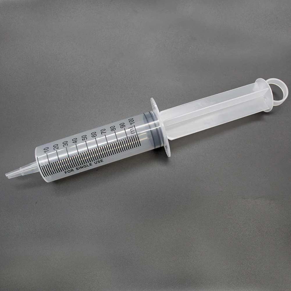100ml Reusable Plastic Syringe Liquid Nutrient Measuring Tools for Food Feeding Feeding Kit Liquid Food Injection Tool