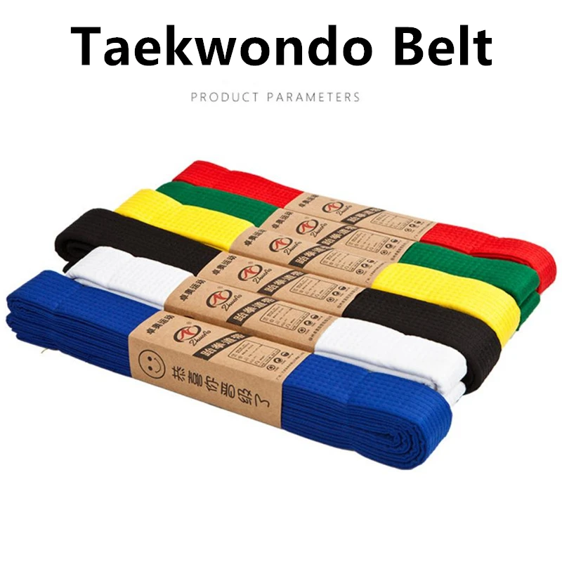 160cm-320cm Mutlicolors Taekwondo Belts Kids Adults Karate Belt Ribbon Waistband Martial Arts Judo Black Brown Purple Orange